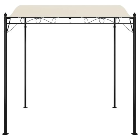 Zadaszenie, kremowe, 2x2,3 m, 180 g/m², tkanina i stal Zadaszenie, kremowe, 2x2,3 m, 180 g/m², tkanina i stal