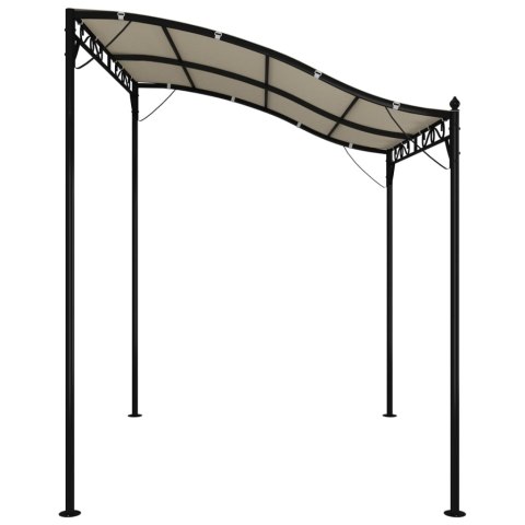 Zadaszenie, kremowe, 2x2,3 m, 180 g/m², tkanina i stal Zadaszenie, kremowe, 2x2,3 m, 180 g/m², tkanina i stal
