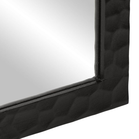 Lustro łazienkowe, czarne, 50x70x2,5 cm, drewno mango i szkło Lustro łazienkowe, czarne, 50x70x2,5 cm, drewno mango i szkło