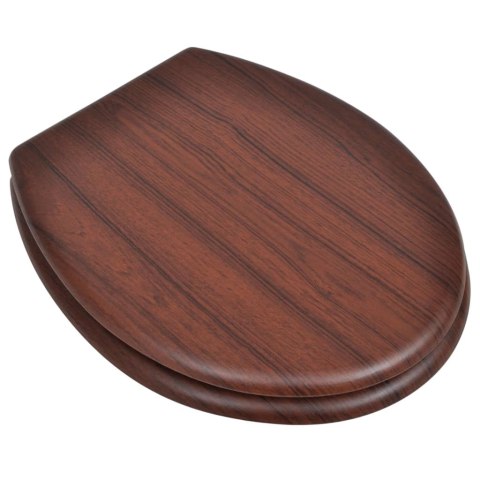 Deski sedesowe, 2 szt., MDF, brązowe Deski sedesowe, 2 szt., MDF, brązowe
