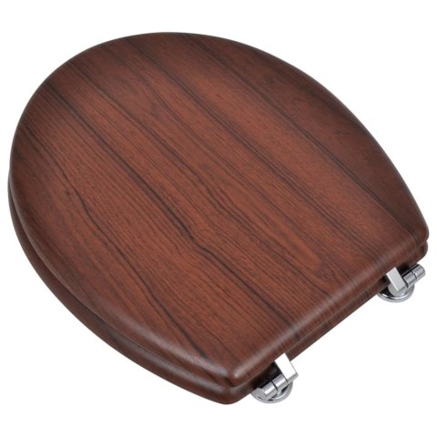 Deski sedesowe, 2 szt., MDF, brązowe Deski sedesowe, 2 szt., MDF, brązowe