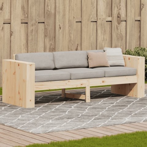 VidaXL Ogrodowa sofa 3-osobowa, 189x60x62 cm, lite drewno sosnowe