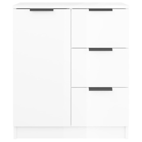Komody, 2 szt., białe z połyskiem, 60x30x70 cm Komody, 2 szt., białe z połyskiem, 60x30x70 cm