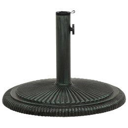 VidaXL Podstawa pod parasol, zielona, 45x45x30 cm, żeliwo