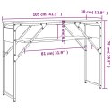 VidaXL Stolik konsolowy, przydymiony dąb, 105x30x75 cm