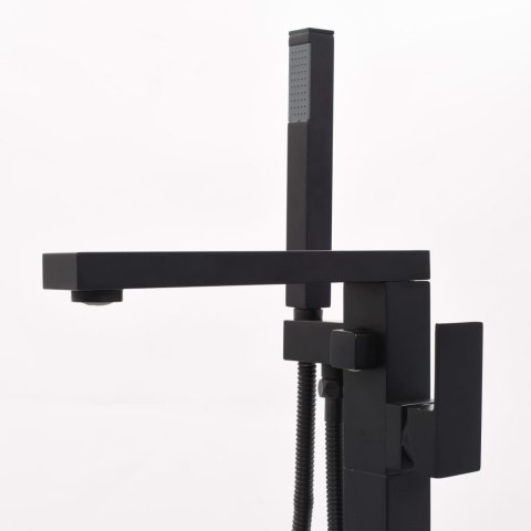Bateria wolnostojąca do wanny, czarna, stal nierdzewna, 90 cm Bateria wolnostojąca do wanny, czarna, stal nierdzewna, 90 cm