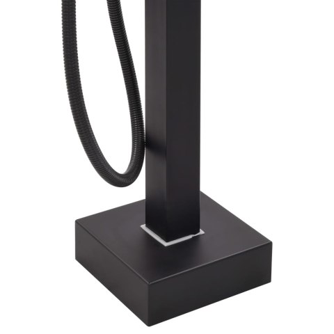 Bateria wolnostojąca do wanny, czarna, stal nierdzewna, 90 cm Bateria wolnostojąca do wanny, czarna, stal nierdzewna, 90 cm
