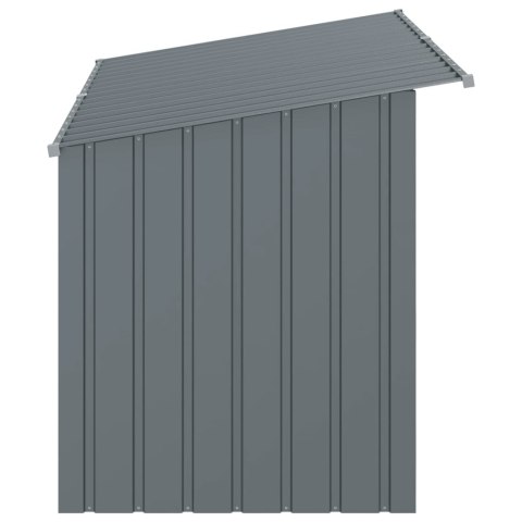 Buda dla psa, z dachem, antracytowa, 196x91x110 cm, stal Buda dla psa, z dachem, antracytowa, 196x91x110 cm, stal