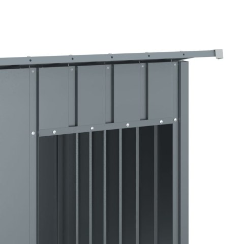 Buda dla psa, z dachem, antracytowa, 196x91x110 cm, stal Buda dla psa, z dachem, antracytowa, 196x91x110 cm, stal