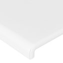 VidaXL Rama łóżka z zagłówkiem, biała, 120x200 cm, sztuczna skóra