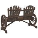 VidaXL 2-osobowe krzesło ogrodowe Adirondack, lite drewno jodłowe