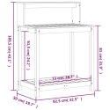 VidaXL Stolik ogrodniczy z półkami 82,5x50x109,5 cm, drewno daglezjowe