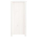 VidaXL Komoda, biała, 100x35x74 cm, lite drewno sosnowe