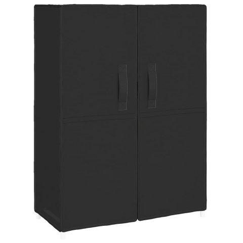 Szafka na buty, czarna, 60x28x90 cm, materiałowa Szafka na buty, czarna, 60x28x90 cm, materiałowa