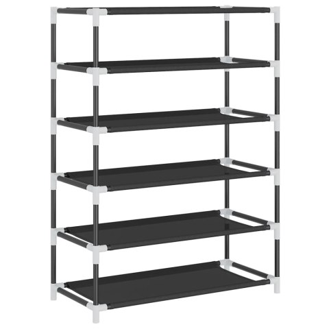 Szafka na buty, czarna, 60x28x90 cm, materiałowa Szafka na buty, czarna, 60x28x90 cm, materiałowa