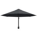 VidaXL Parasol ścienny na metalowym słupku, 300 cm, antracytowy