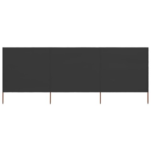 Parawan 3-skrzydłowy z tkaniny, 400x160 cm, antracytowy Parawan 3-skrzydłowy z tkaniny, 400x160 cm, antracytowy