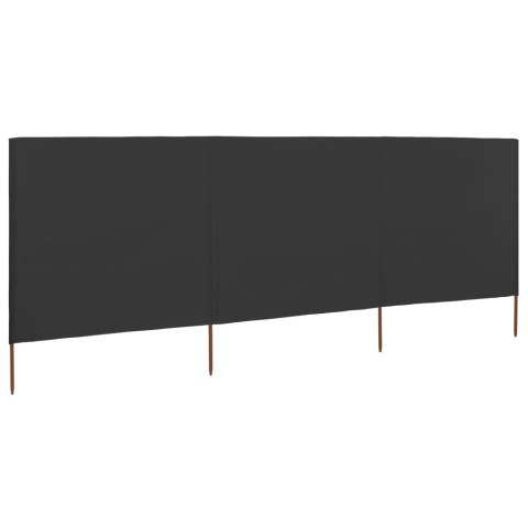 Parawan 3-skrzydłowy z tkaniny, 400x160 cm, antracytowy Parawan 3-skrzydłowy z tkaniny, 400x160 cm, antracytowy
