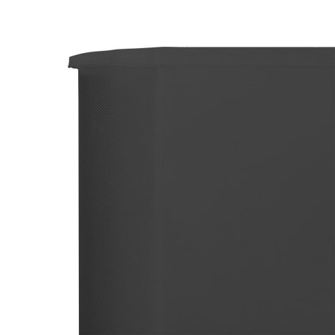 Parawan 3-skrzydłowy z tkaniny, 400x160 cm, antracytowy Parawan 3-skrzydłowy z tkaniny, 400x160 cm, antracytowy