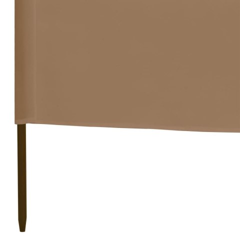 Parawan 3-skrzydłowy z tkaniny, 400x160 cm, taupe Parawan 3-skrzydłowy z tkaniny, 400x160 cm, taupe