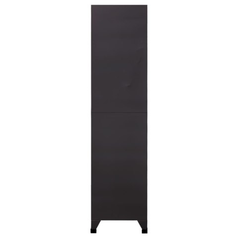 Szafka zamykana na klucz, antracytowa, 90x45x180 cm, stalowa Szafka zamykana na klucz, antracytowa, 90x45x180 cm, stalowa