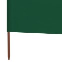  Parawan 3-skrzydłowy z tkaniny, 400x160 cm, zielony