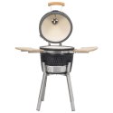 VidaXL Ceramiczny grill Kamado z wędzarnią, 81 cm