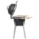 VidaXL Ceramiczny grill Kamado z wędzarnią, 81 cm