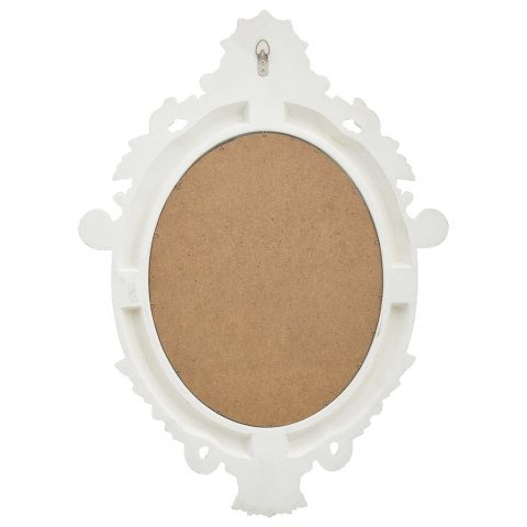 Lustro ścienne w ozdobnej ramie, 56x76 cm, białe Lustro ścienne w ozdobnej ramie, 56x76 cm, białe