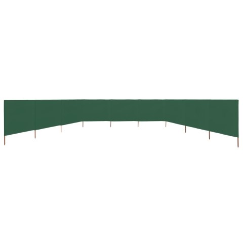 Parawan 9-skrzydłowy z tkaniny, 1200x160 cm, zielony Parawan 9-skrzydłowy z tkaniny, 1200x160 cm, zielony