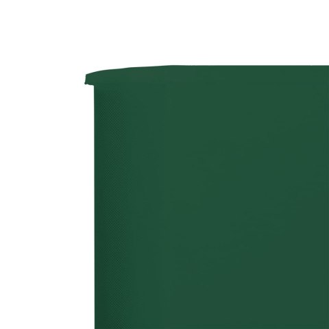 Parawan 9-skrzydłowy z tkaniny, 1200x160 cm, zielony Parawan 9-skrzydłowy z tkaniny, 1200x160 cm, zielony