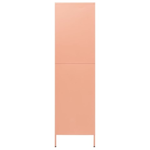 Szafa, różowa, 90x50x180 cm, stalowa Szafa, różowa, 90x50x180 cm, stalowa