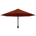 VidaXL Parasol ścienny na metalowym słupku, 300 cm, kolor terakota