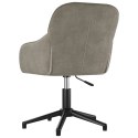 VidaXL Obrotowe krzesła stołowe, 2 szt., jasnoszare, aksamitne