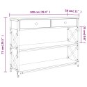 VidaXL Stolik konsolowy, czarny, 100x28x75 cm, materiał drewnopochodny