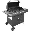  Grill gazowy ze strefą gotowania 6+1, kolor czarny