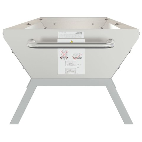 Podstawa grillowa, srebrna, 158x42x31 cm, stal nierdzewna Podstawa grillowa, srebrna, 158x42x31 cm, stal nierdzewna