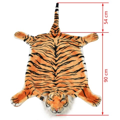 Pluszowy dywanik - tygrys, 144 cm, brązowy Pluszowy dywanik - tygrys, 144 cm, brązowy