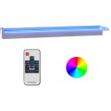 VidaXL Wylewka do wodospadu z RGB LED, stal nierdzewna, 90 cm