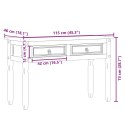 VidaXL Stolik konsolowy Corona, 115x46x73 cm, lite drewno sosnowe