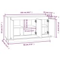 VidaXL Szafka, szarość betonu, 102x35x55 cm, materiał drewnopochodny