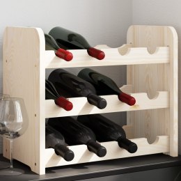 VidaXL Stojak na wino, 43x25x37 cm, lite drewno sosnowe