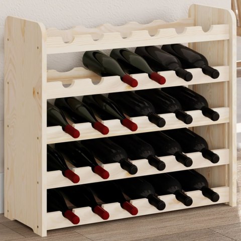 VidaXL Stojak na wino, 67,5x25x60 cm, lite drewno sosnowe