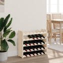 VidaXL Stojak na wino, 67,5x25x60 cm, lite drewno sosnowe