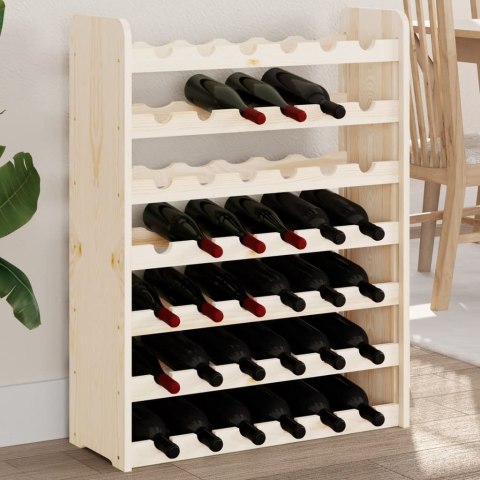 VidaXL Stojak na wino, 67,5x25x87 cm, lite drewno sosnowe