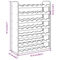 VidaXL Stojak na wino, 67,5x25x87 cm, lite drewno sosnowe