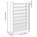 VidaXL Stojak na wino, 72,5x25x111,5 cm, lite drewno sosnowe