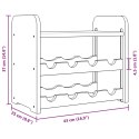 VidaXL Stojak na wino z górną półką, 43x25x37 cm, lite drewno sosnowe