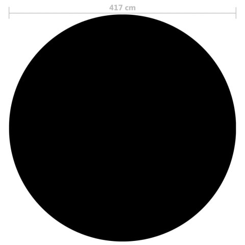 Pokrywa na basen, czarna, 417 cm, PE Pokrywa na basen, czarna, 417 cm, PE