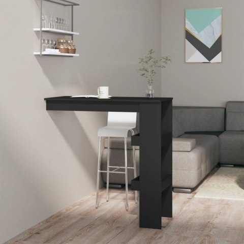 Stolik barowy, czarny, 102x45x103,5 cm, materiał drewnopochodny Stolik barowy, czarny, 102x45x103,5 cm, materiał drewnopochodny